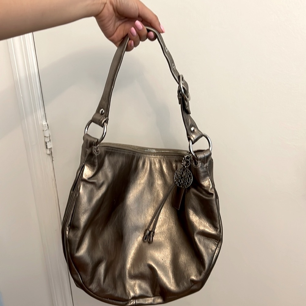 COACH 2000s silver shoulder bag